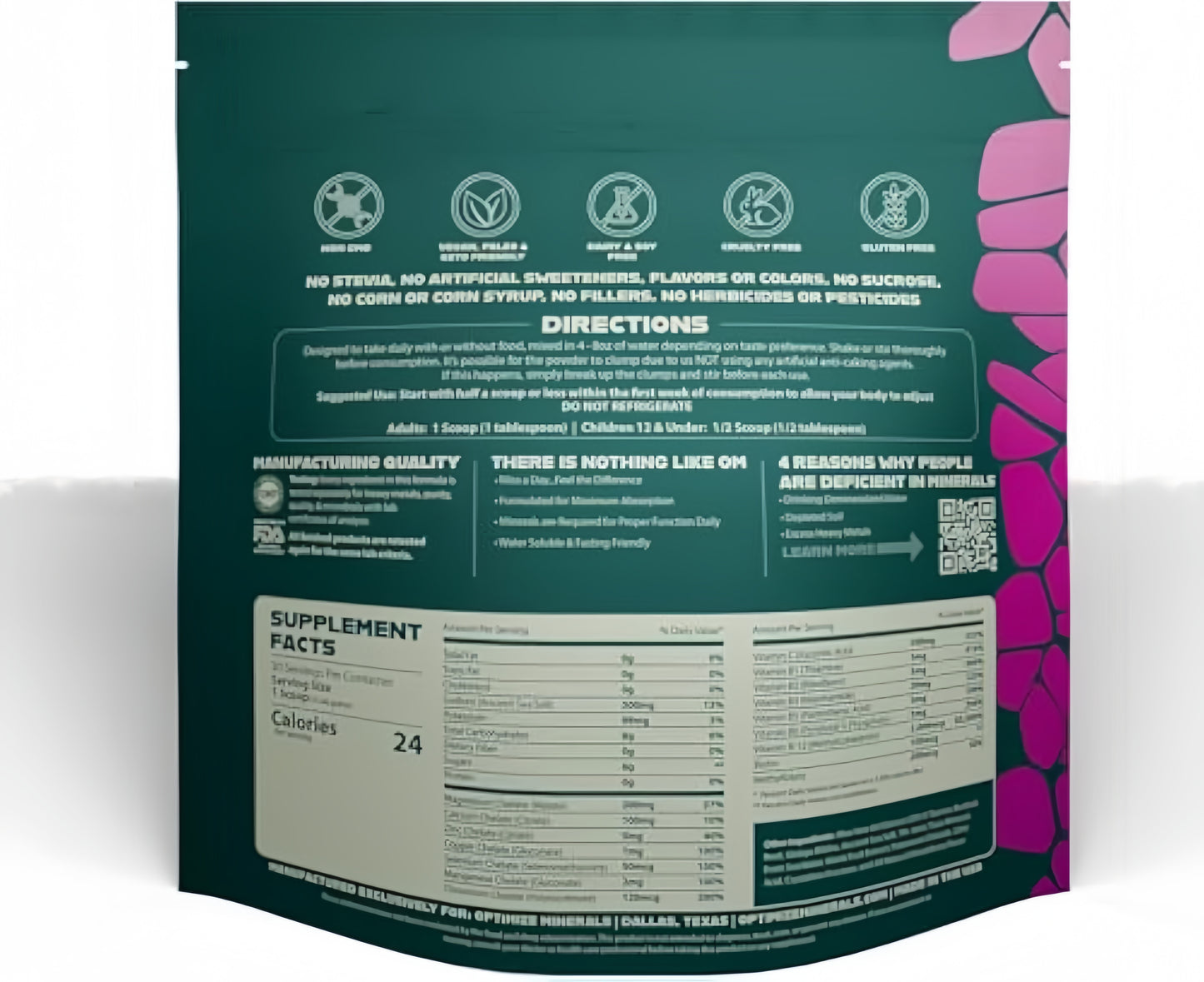 Optimize Minerals Multi Mineral Daily Formula – Magnesium, Electrolytes & Trace Mineral Supplement Powder - Gluten Free Vitamins Drink - Mixed Berry, 30 Servings